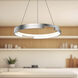 Anello Minor LED 19 inch Brushed Nickel Pendant Ceiling Light